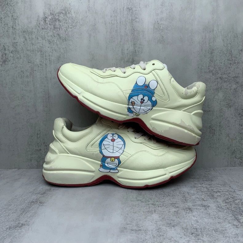 Gucci Gucci Doraemon Sneakers Size 38-2505 Size US 7.5 / IT 37.5 - 2 Thumbnail