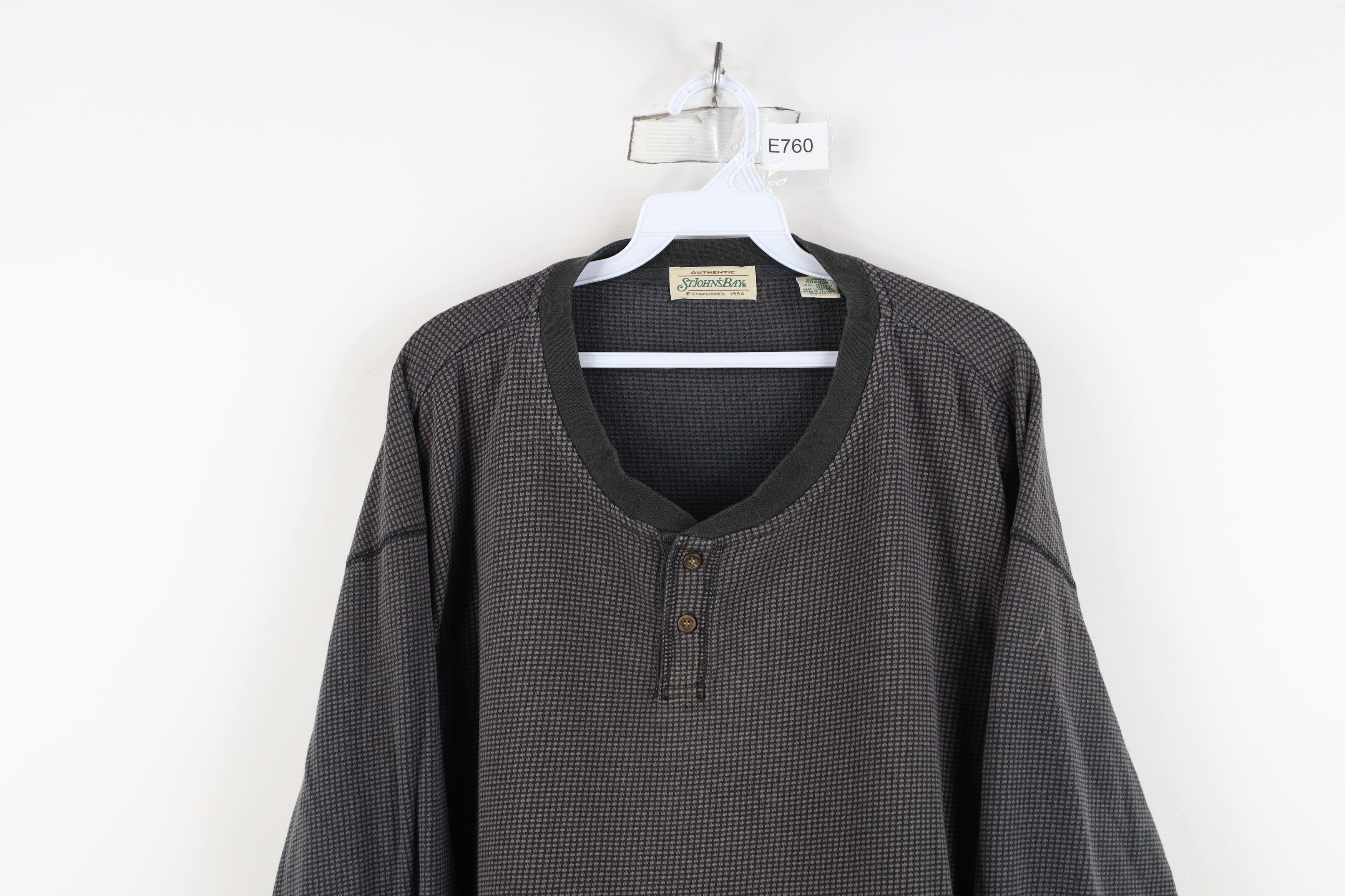 Vintage Vintage 90s Streetwear Knit Long Sleeve Henley T-Shirt Size US XL / EU 56 / 4 - 2 Thumbnail