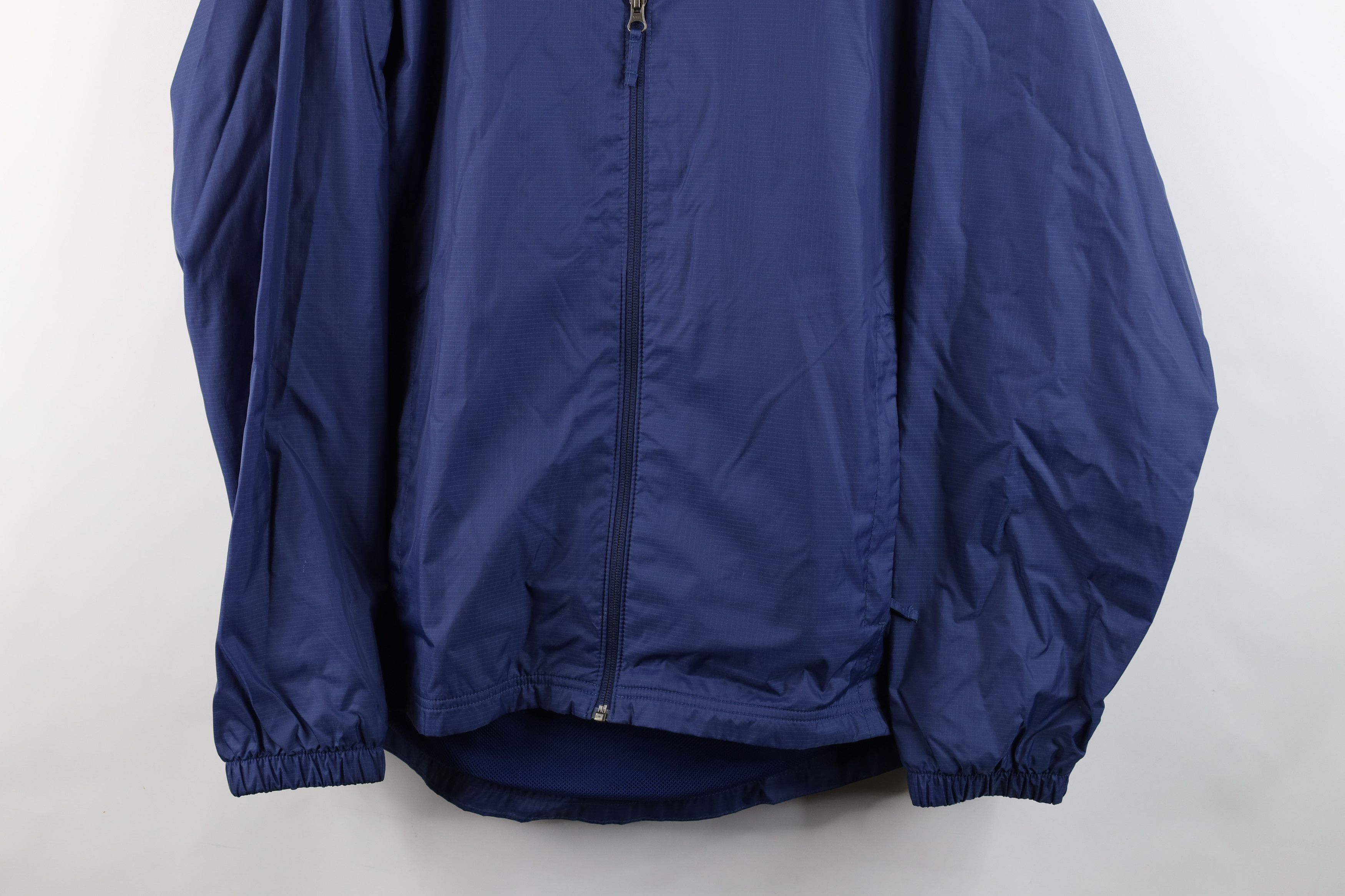 L.L. Bean × Vintage Vintage LL Bean Ripstop Hooded Rain Windbreaker Jacket Blue Size US L / EU 52-54 / 3 - 3 Thumbnail