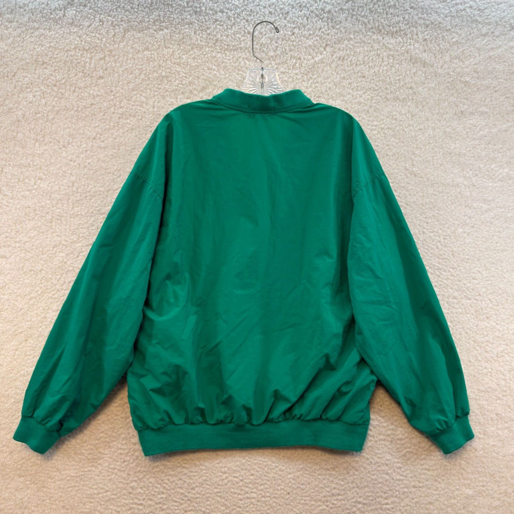 Izod VINTAGE IZOD Sweatshirt Sweater Green Medium Mens 90s Windbreaker Tennis Golf Mens Size US M / EU 48-50 / 2 - 2 Thumbnail