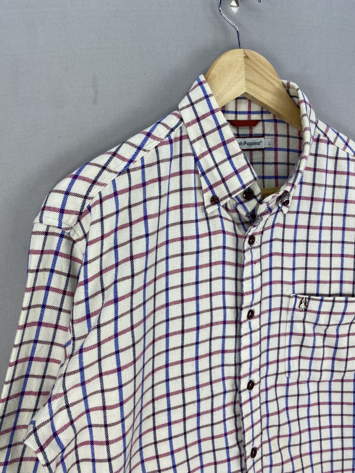 Hush Puppies Hush Puppies Flannel Grid Check Shirt Button Up Size US M / EU 48-50 / 2 - 2 Thumbnail