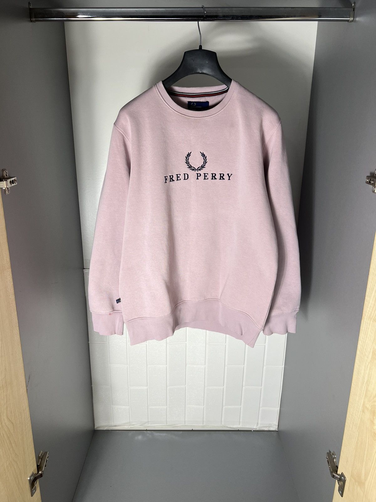 Fred Perry × Vintage VERY RARE FRED PERRY BIG LOGO SWEATSHIRT DESIGNER CASUAL Y2K Size US XL / EU 56 / 4 - 1 Thumbnail