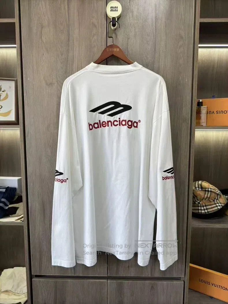 Balenciaga Balenciaga 3B Embroidered Logo Longsleeve. Size US S / EU 44-46 / 1 - 5 Thumbnail