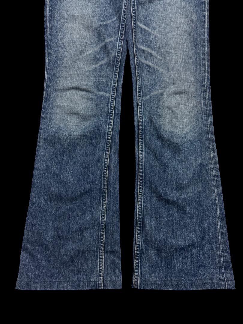 Levi's FLARED 90s Levi’s Bell Bottom Mudwash Distressed Denim Jean Size US 28 / EU 44 - 7 Thumbnail