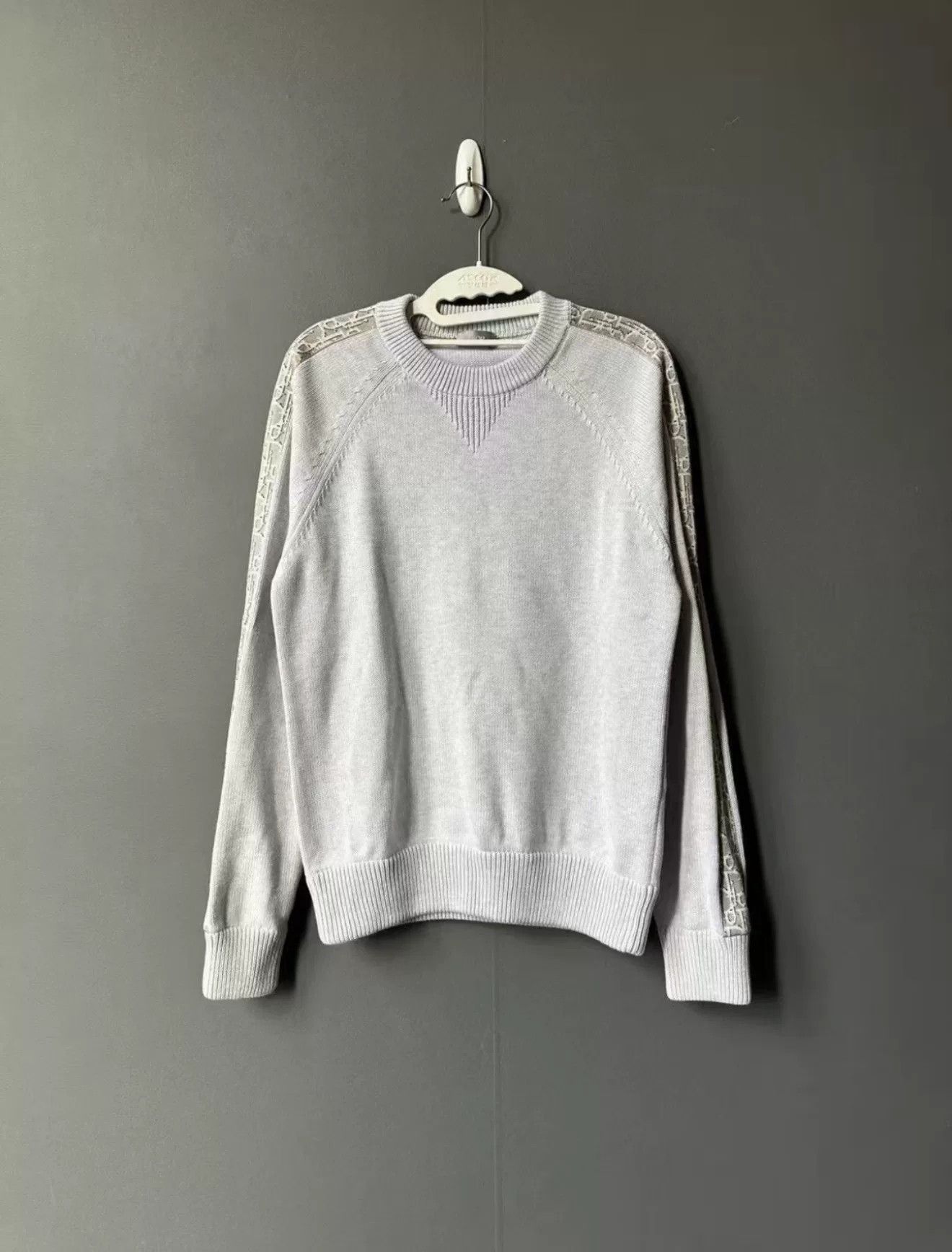 Dior Dior Light Gray Side Monogram Sweater Size XS / US 0-2 / IT 36-38 - 1 Thumbnail