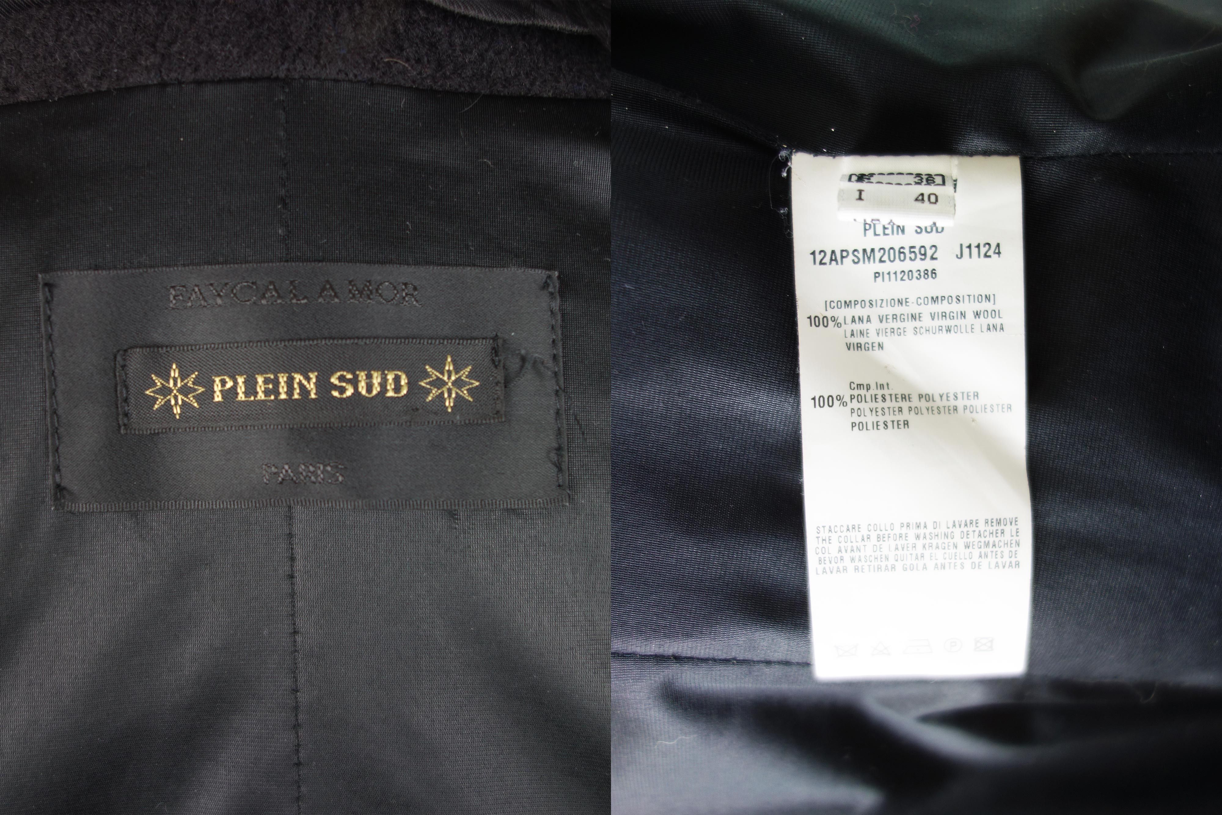 plein sud Plein Sud Wool Coat Fur Collar Long Jacket Faycal Amor US 4 Size XS / US 0-2 / IT 36-38 - 13 Thumbnail