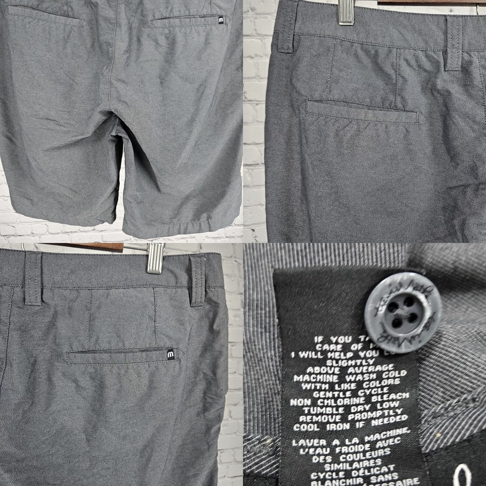 TravisMathew Travis Mathew Grey Casual Lightweight Stretch Golf Shorts 36 Men Adult 36 Inseam 10.5 Size US 36 / EU 52 - 8 Thumbnail