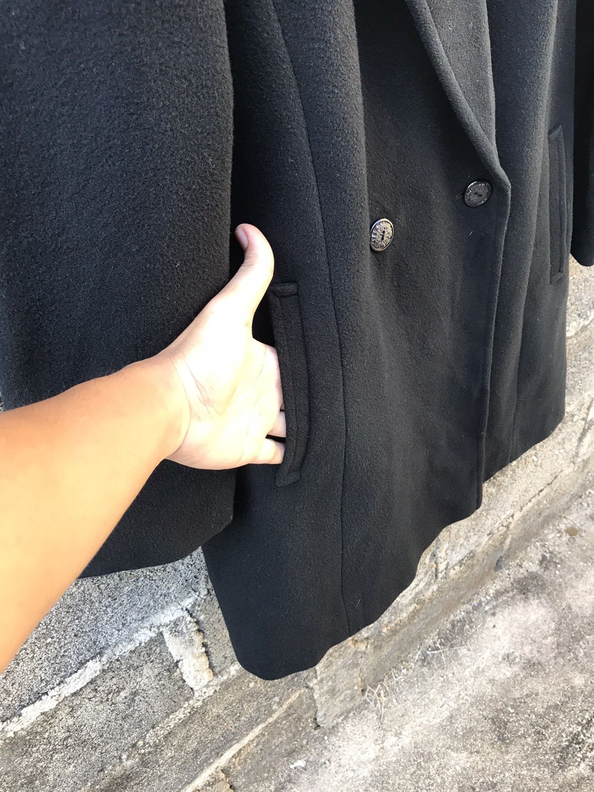 Vintage ⚡️Vintage Lanificio Texco Cashmere & Wool Long Coat Size M / US 6-8 / IT 42-44 - 6 Thumbnail