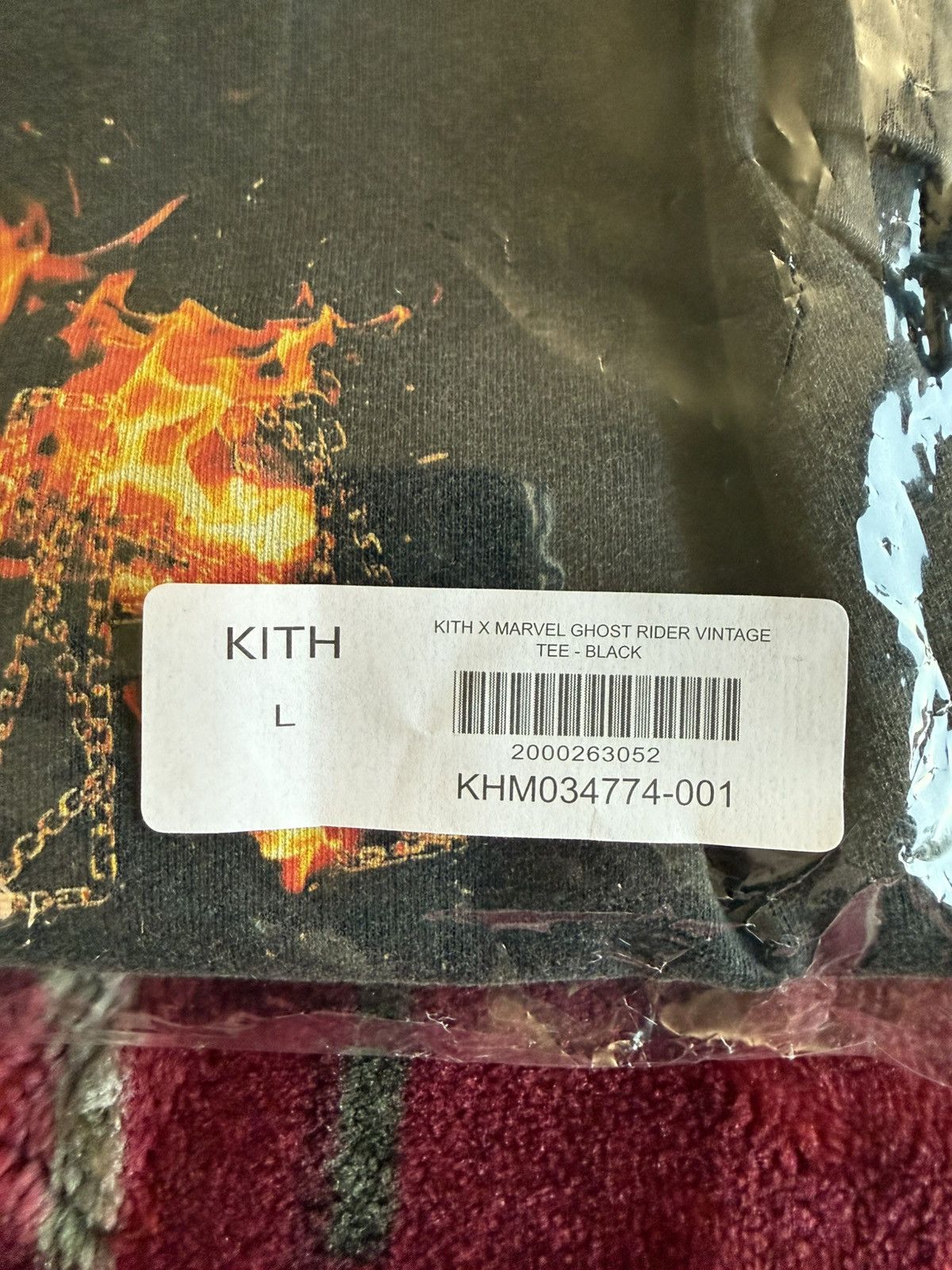 Kith × Marvel Comics Kith For Marvel Ghost Rider Vintage Tee Black Size Large Size US L / EU 52-54 / 3 - 8 Thumbnail