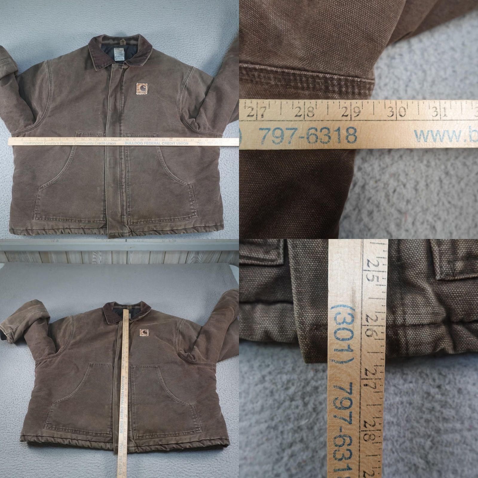 Carhartt VINTAGE Carhartt Jacket Mens 2XL Brown Canvas Bomber J22CHT Made USA Popular Outdoors Casual Workwear Hoodie? Size US XXL / EU 58 / 5 - 8 Thumbnail
