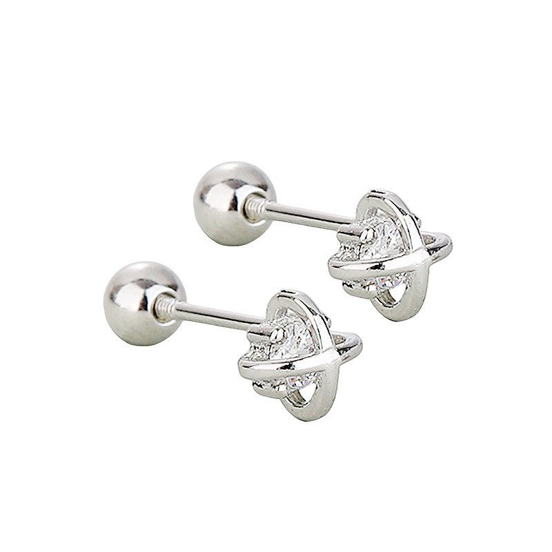 Jewelry Retro Earrings One Pairs Chrome Jewelry Size ONE SIZE - 5 Thumbnail