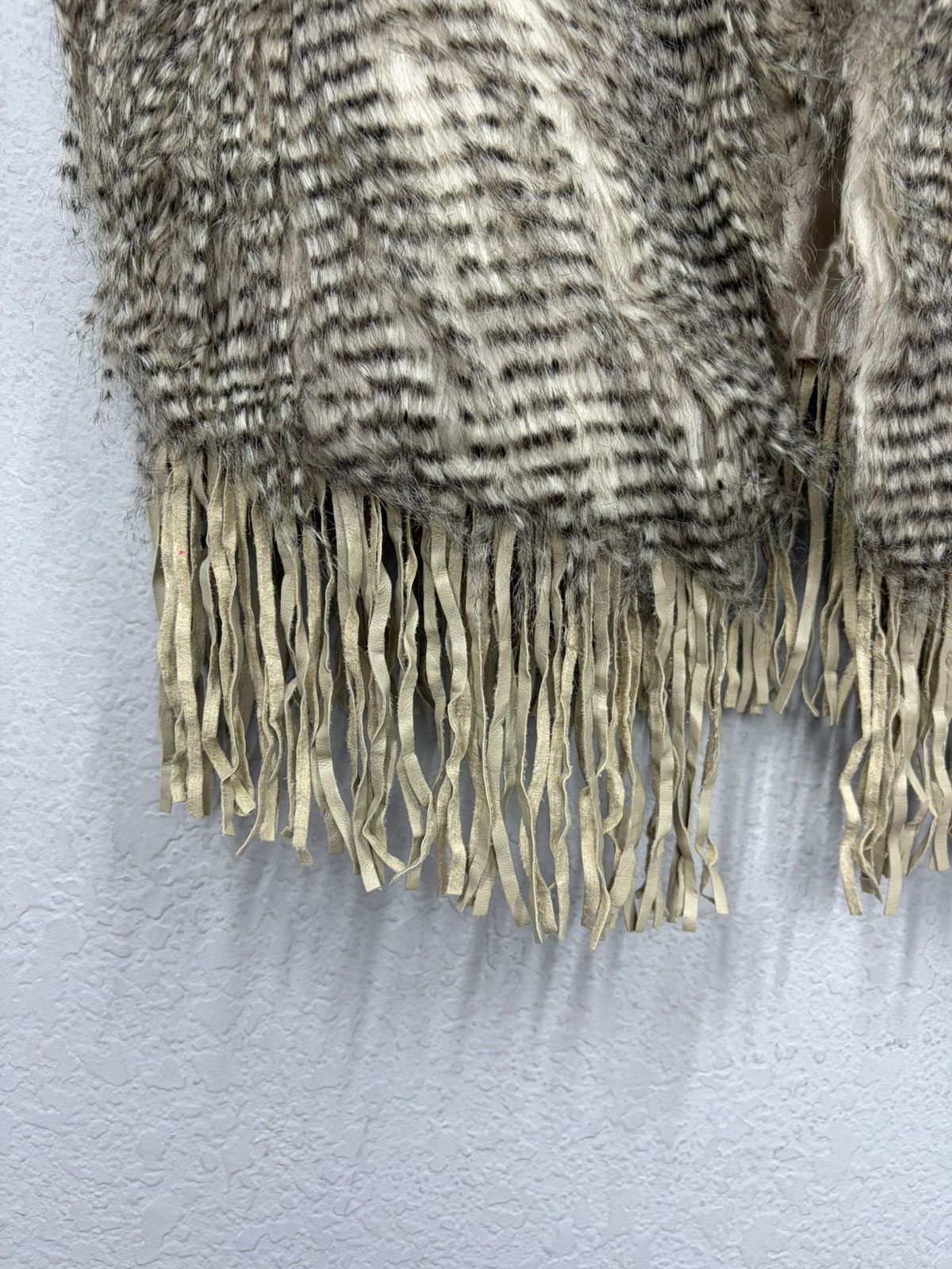 Le Grande Bleu (L.G.B.) Fur Vest with Fringe LGB Rick Owens Y2K Archive Aesthetic Size US M / EU 48-50 / 2 - 4 Thumbnail