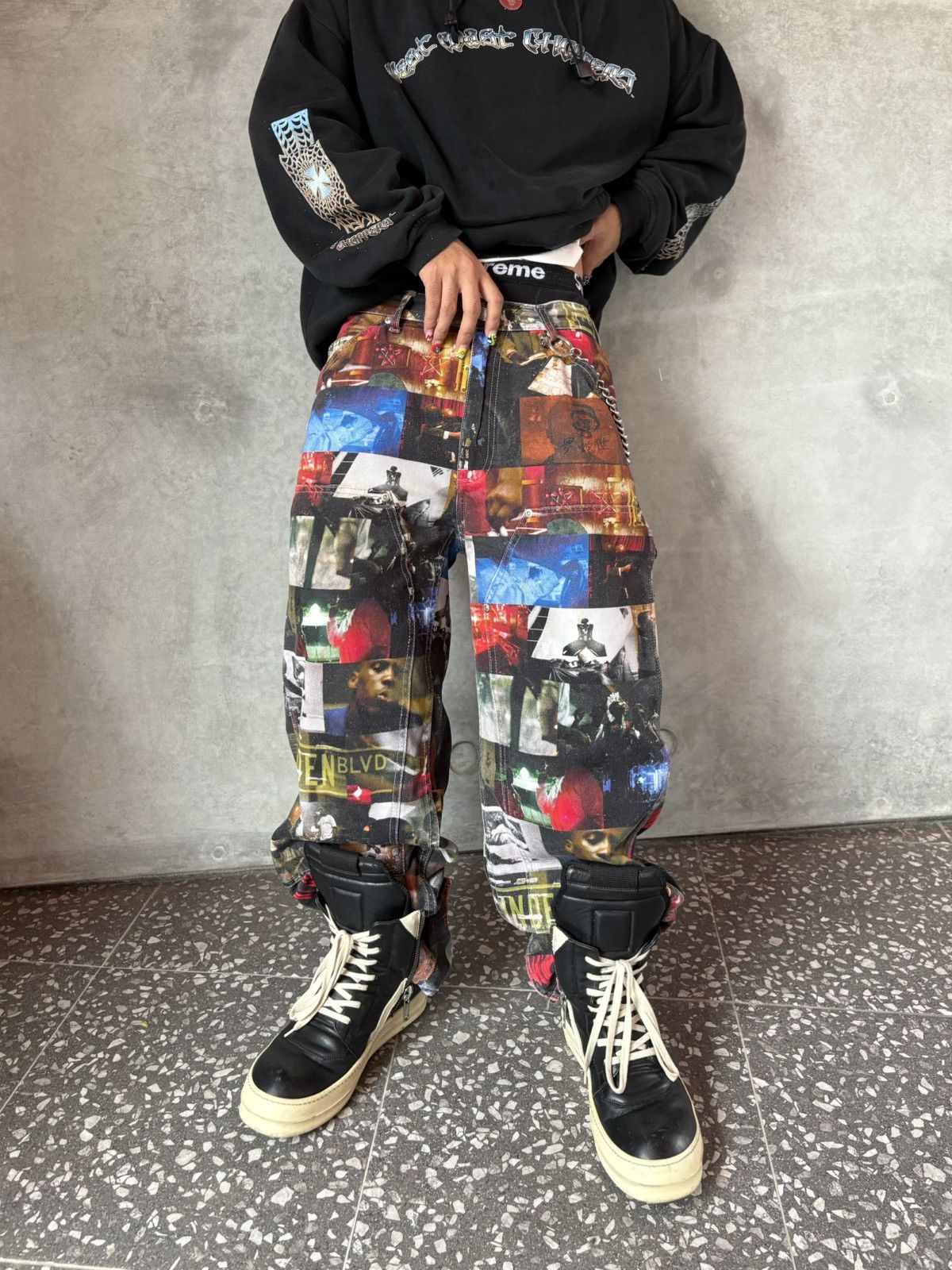 Supreme Supreme Nas and Dmx collage Double knee denim pant Size US 30 / EU 46 - 1 Thumbnail