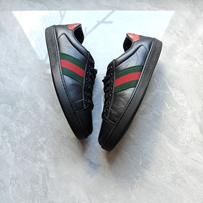 Gucci Gucci Ace Striped Low-Top Sneakers for Men - Size US 9.5 / EU 42-43 - 8 Thumbnail