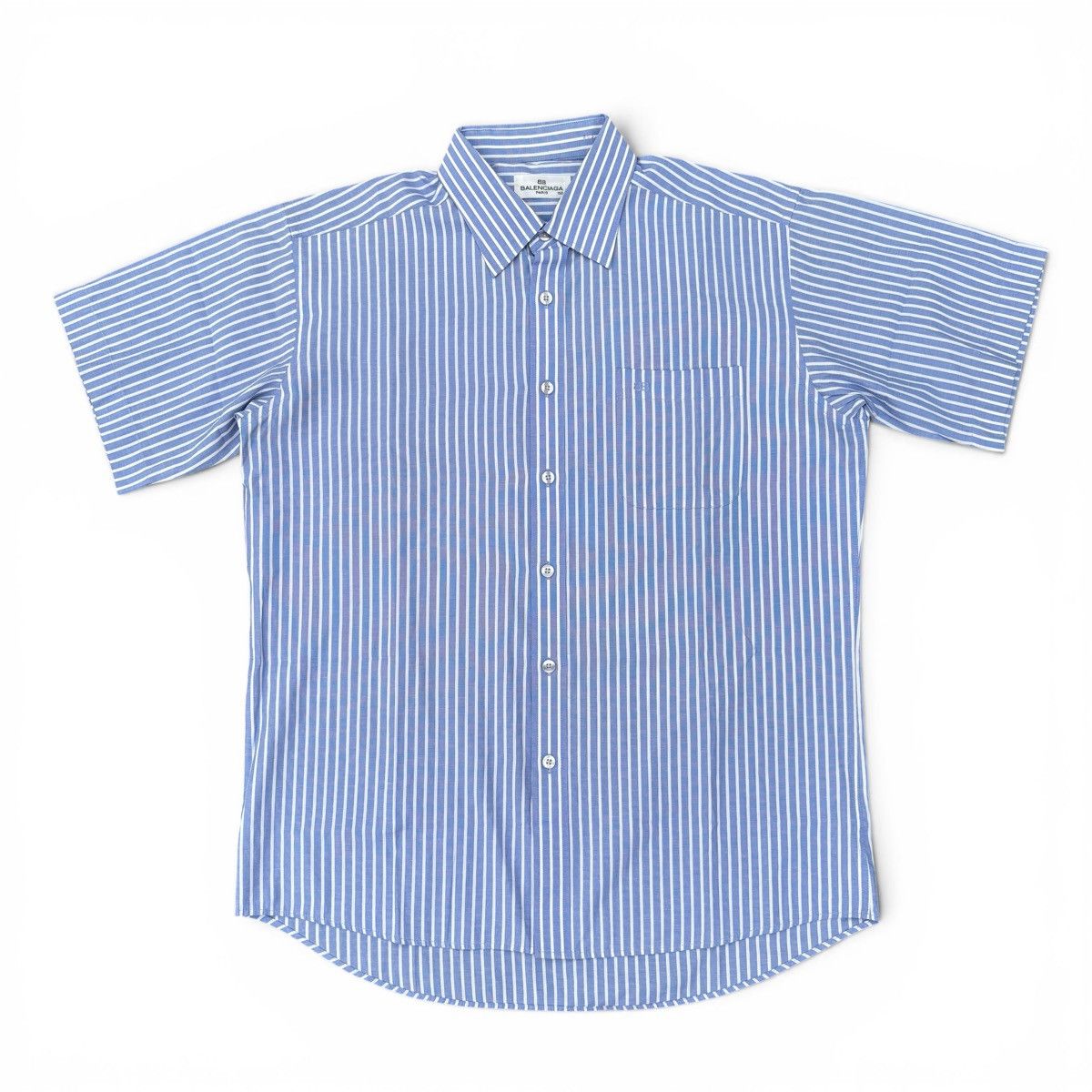 Balenciaga Vintage Balenciaga stripe button up shirt Size US XL / EU 56 / 4 - 1 Thumbnail