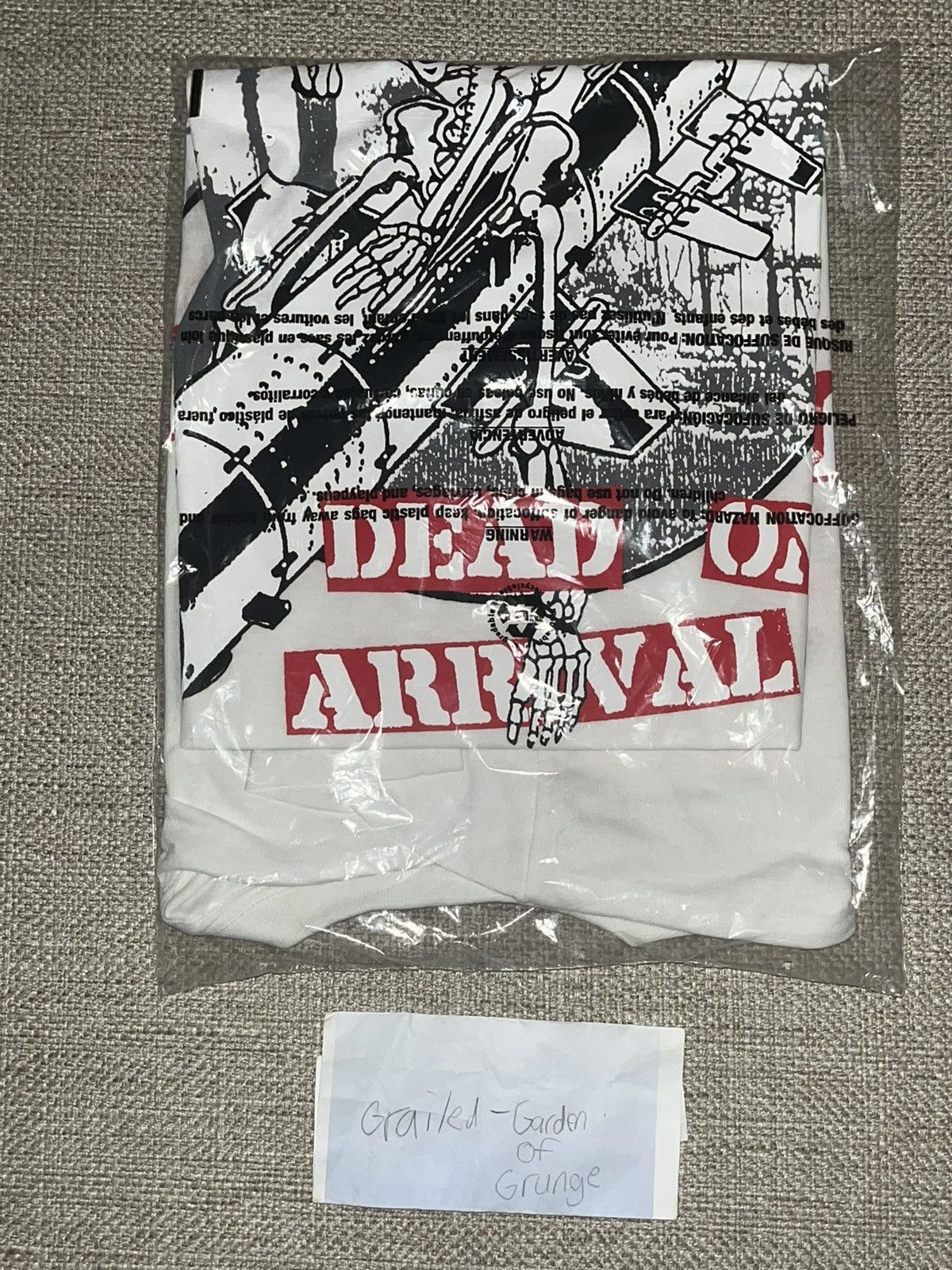 City Morgue × G59 Records × Missing Since Thursday CITY MORGUE DEAD ON ARRIVAL TOUR MISSILE TEE Size US L / EU 52-54 / 3 - 4 Thumbnail