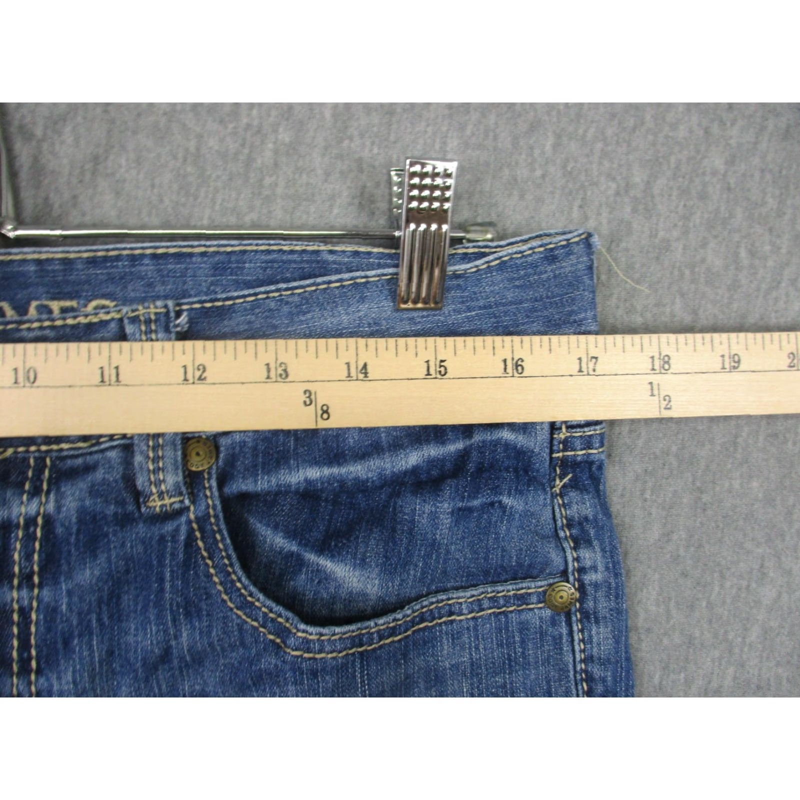 Cody James Cody James Jeans Mens 33x32 Blue Dryden Straight Leg Denim Stretch Classic Style Mens Jeans Blue Straight Leg Cotton Spandex Cowboy 90s? Size US 33 - 3 Thumbnail