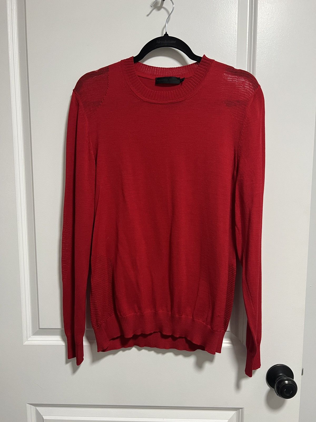 image of Alexander Mcqueen Red Knit Sweater, Men's (Size XL)