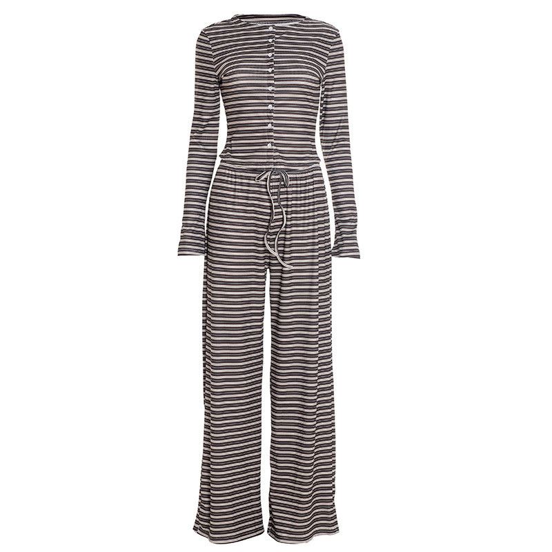 Other Striped long-sleeved drawstring trousers two-piece set Size S / US 4 / IT 40 - 6 Thumbnail