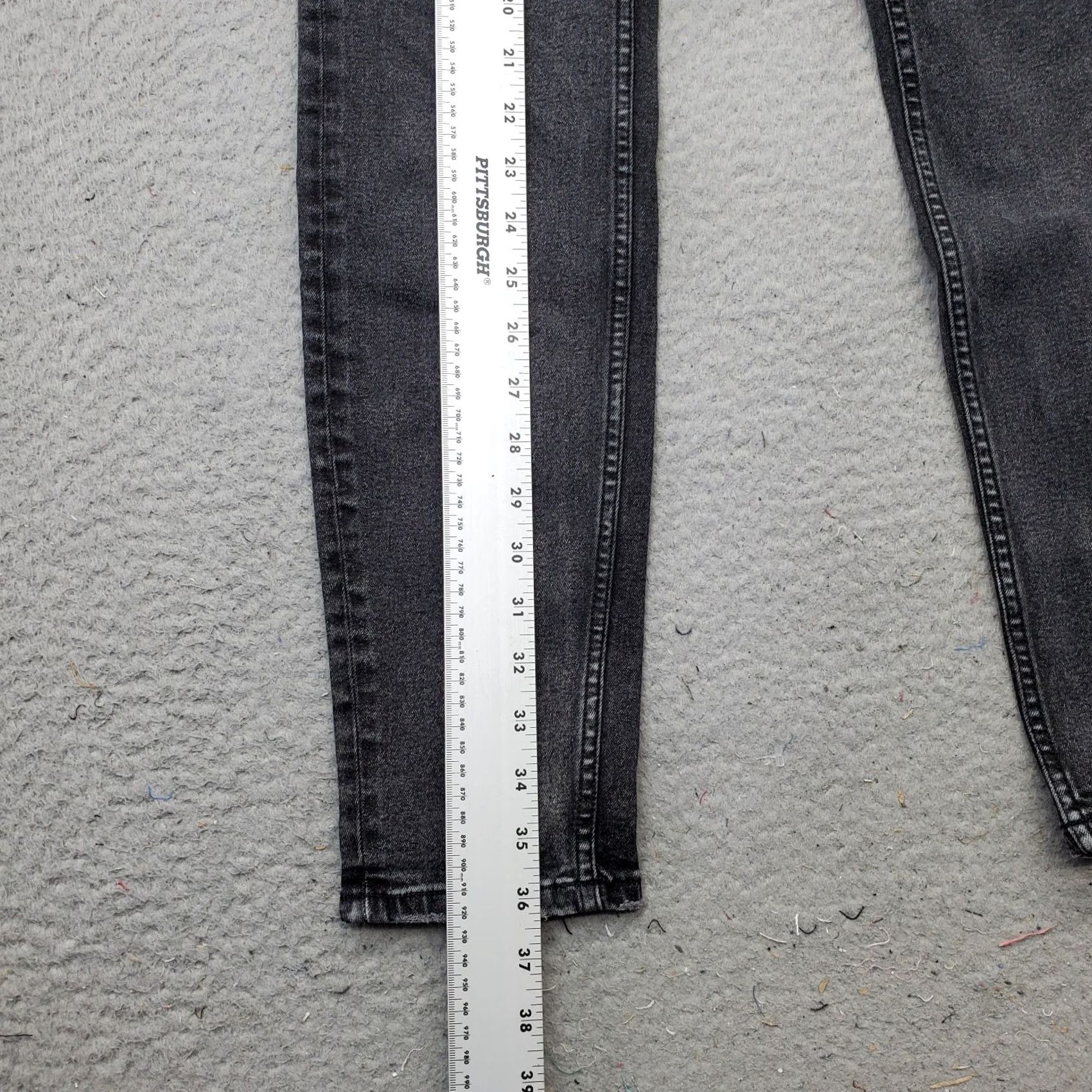 Allsaints AllSaints Jeans Womens 30 Black Denim 5-Pocket Dark Wash Comfort Skinny Leg Size 30" / US 8 / IT 44 - 3 Thumbnail