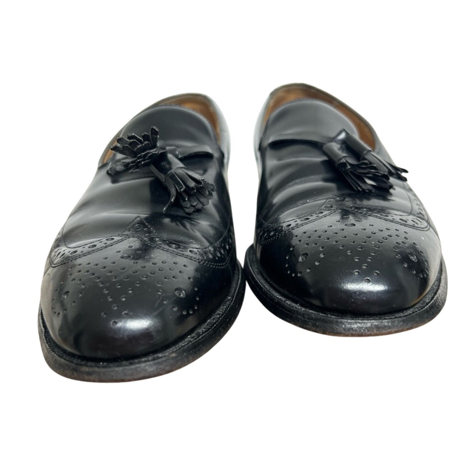Johnston & Murphy Johnston & Murphy Black Tassel Loafers Shoes Men Size 11 E Size US 11 / EU 44 - 2 Thumbnail