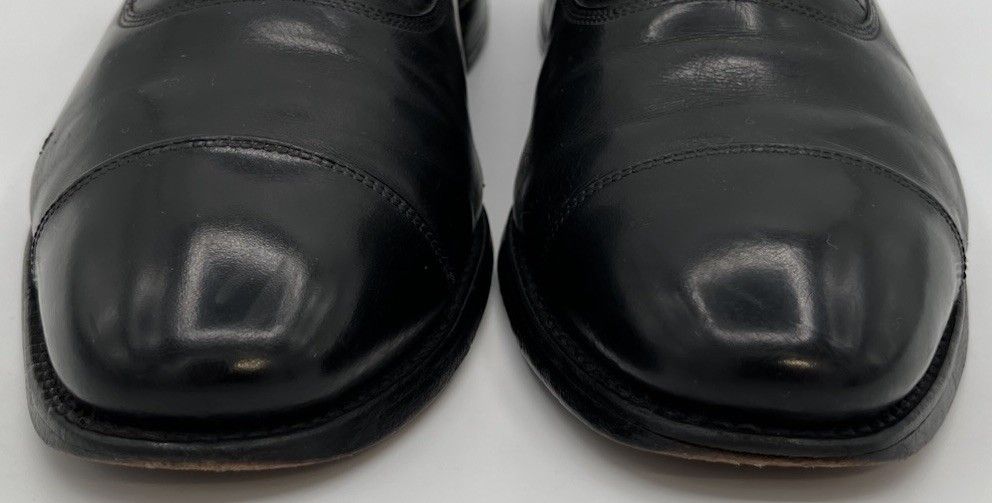 Allen Edmonds Allen Edmonds PARK AVENUE Cap Toe Black Leather Oxfords 12D Size US 12 / EU 45 - 3 Thumbnail