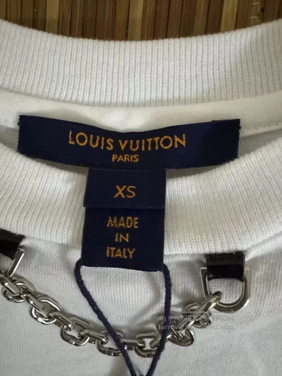 Louis Vuitton LV Chain Letter Short-Sleeve Top. Size XS / US 0-2 / IT 36-38 - 3 Thumbnail