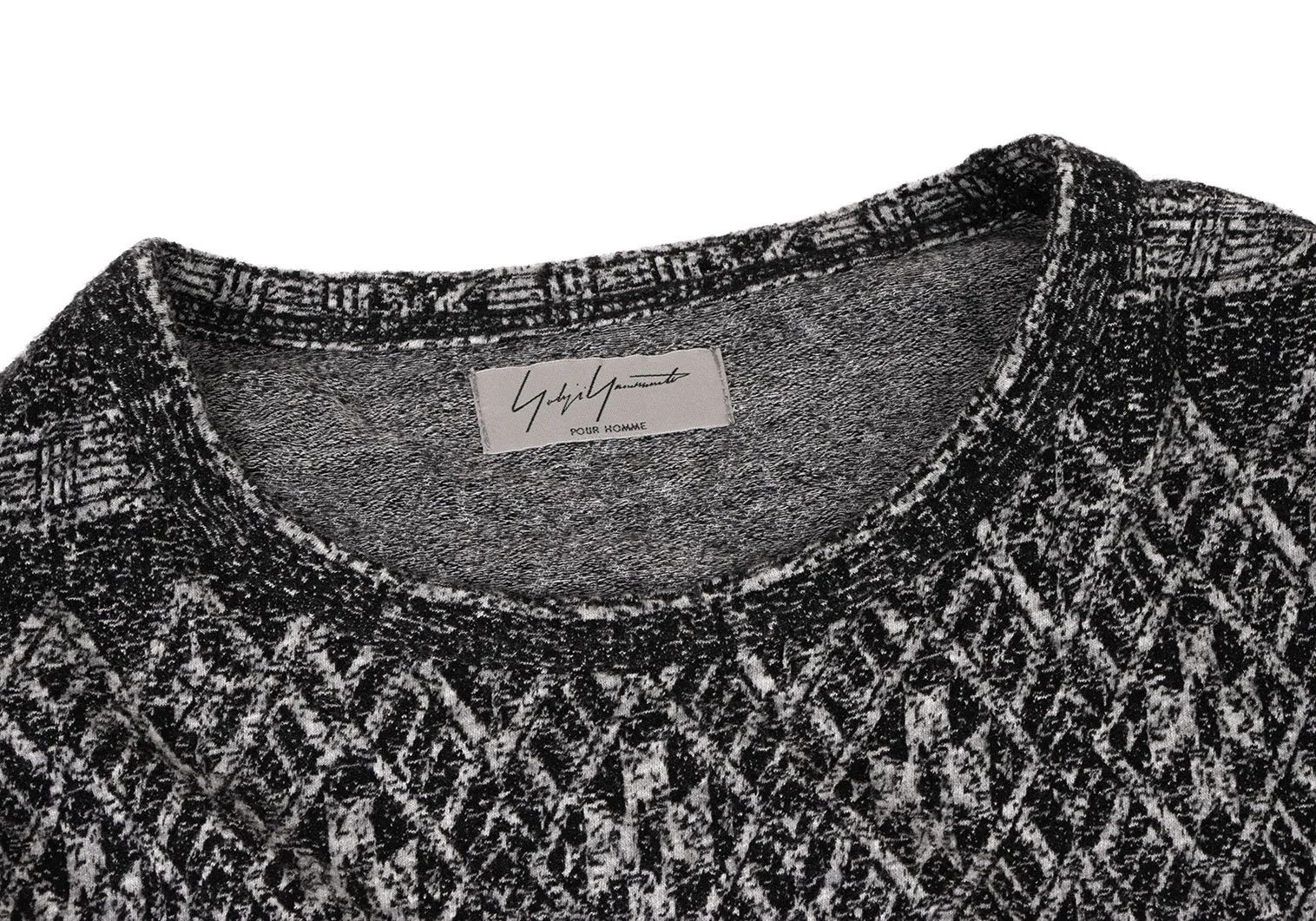 Yohji Yamamoto Yohji Yamamoto Asymmetrical Hem Knit in Black Gray Size US M / EU 48-50 / 2 - 3 Thumbnail