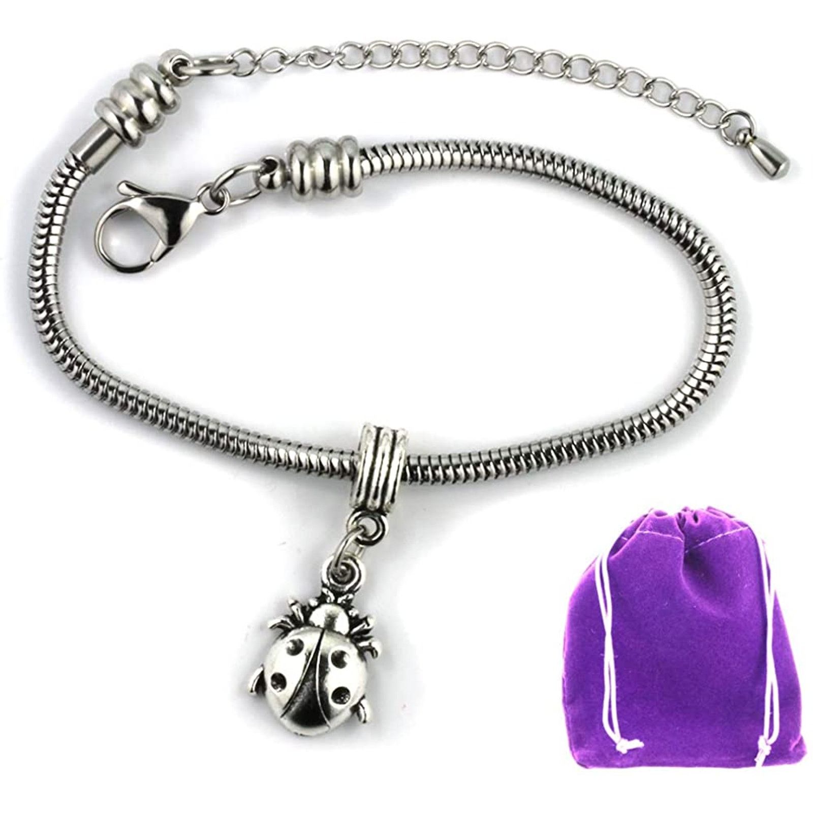 & Other Stories Lady Bug Bracelet - Ladybug Charm Jewelry for Good Luck Size ONE SIZE - 1 Thumbnail