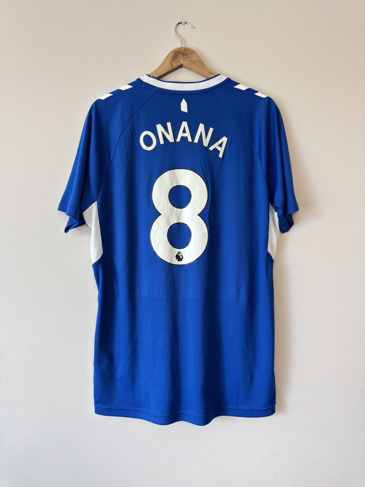 Hummel Onana #8 Everton 2022-2023 Home Soccer Jersey Football Shirt Size US XL / EU 56 / 4 - 1 Thumbnail