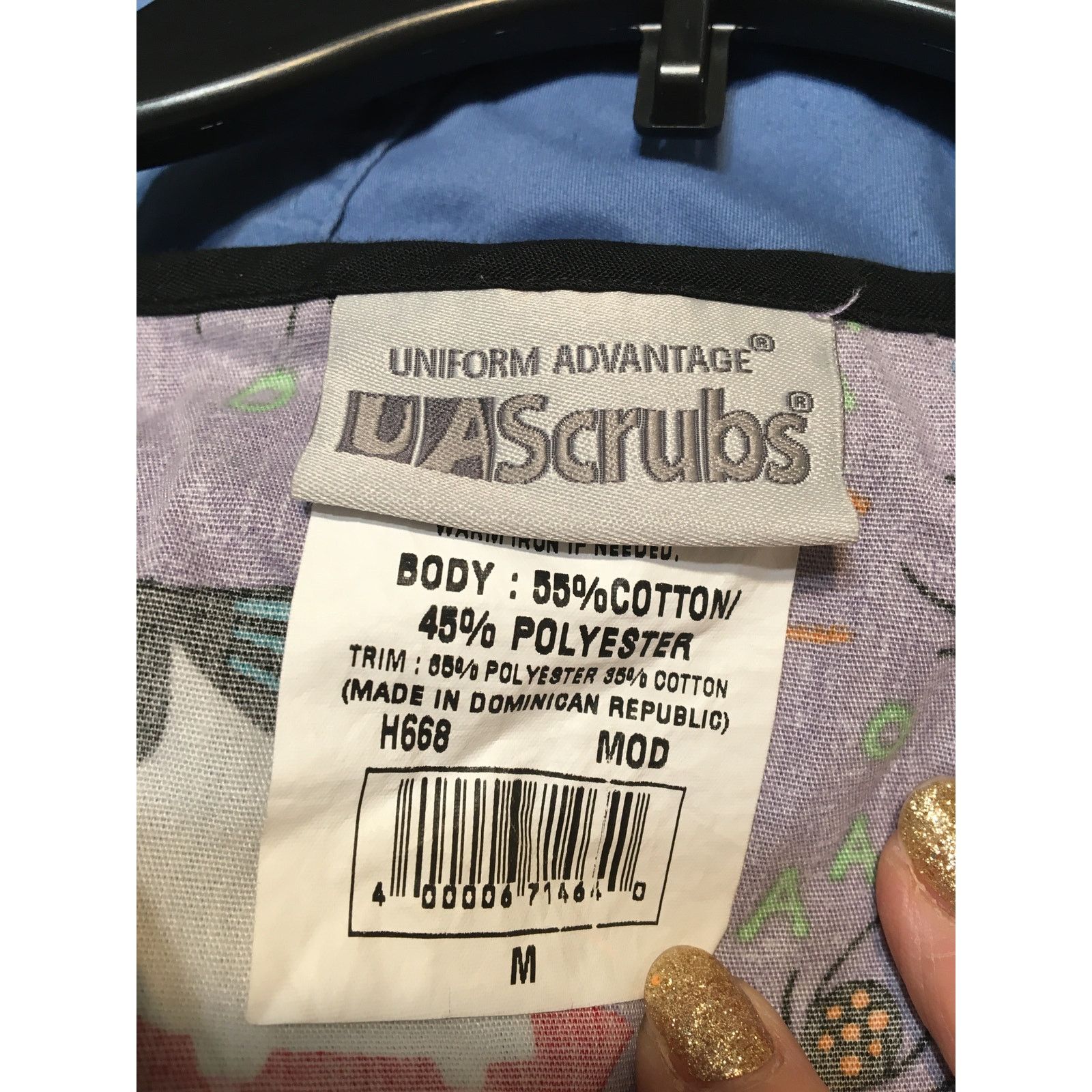 Other Uniform Advantage Scrubs M Top Halloween Witch Frankenstein Size M / US 6-8 / IT 42-44 - 3 Thumbnail