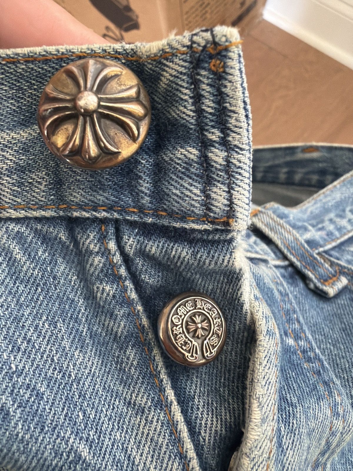 Chrome Hearts Chrome hearts black cross patch levis jeans Size US 30 / EU 46 - 6 Thumbnail