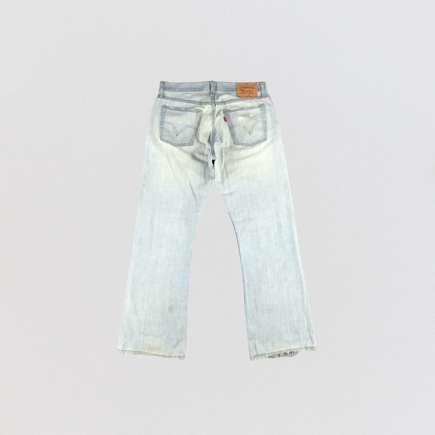 Levi's Vintage Light Wash Levis 527 Flare Jeans-JM2612 Size US 34 / EU 50 - 2 Thumbnail