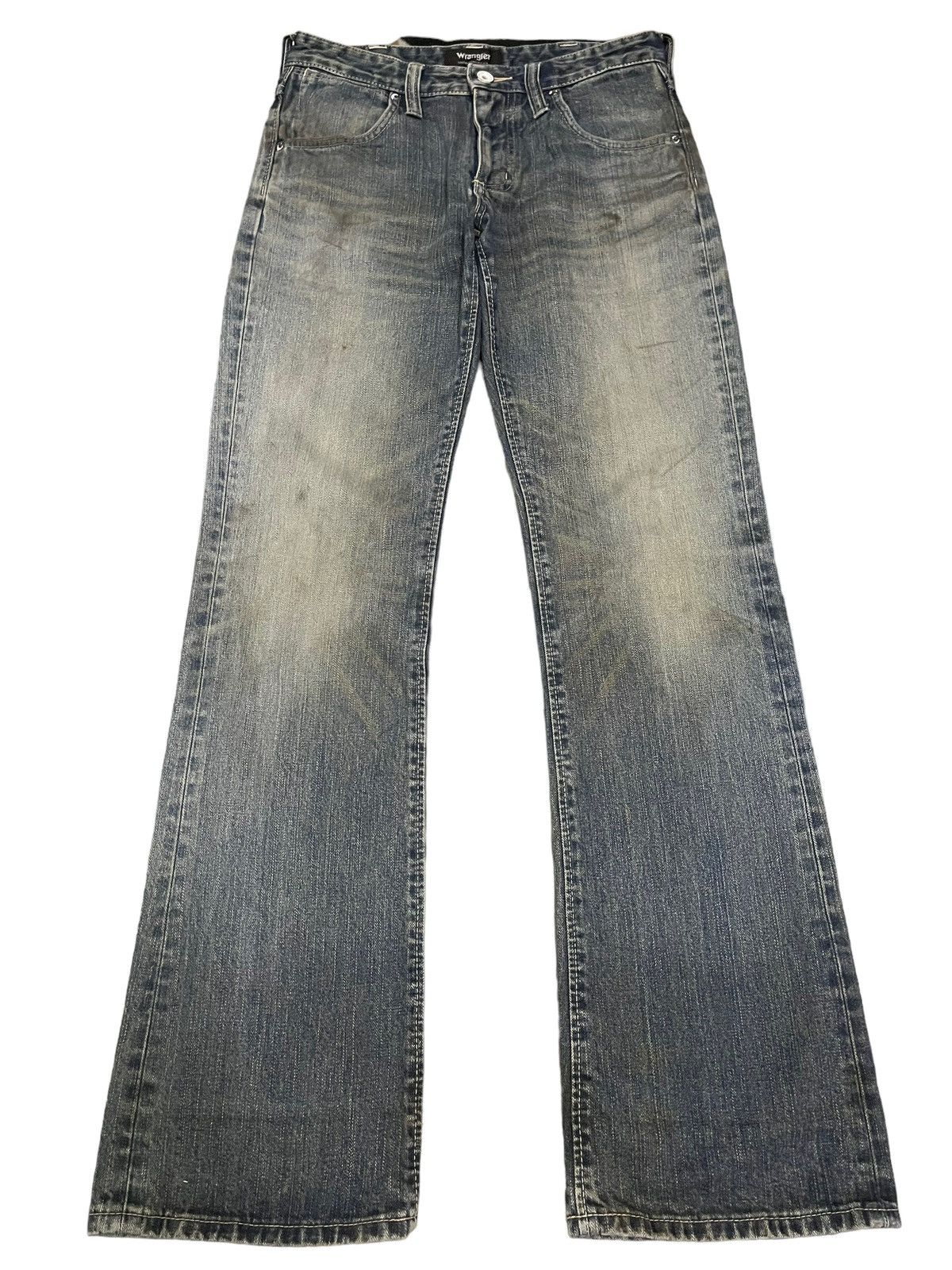 Wrangler Vintage Wrangler Classic Blue Wash Style Flare Jeans Size US 29 - 1 Thumbnail