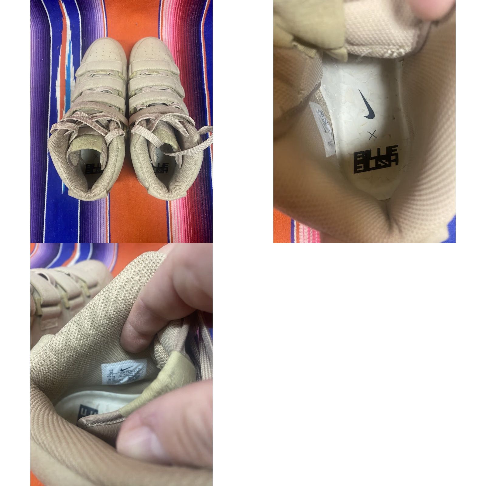 Nike VINTAGE Nike Air Force 1 x Billie Eilish ‘07 SP High Mushroom Sneakers Men US 10 Beige EUC Size ONE SIZE - 8 Thumbnail