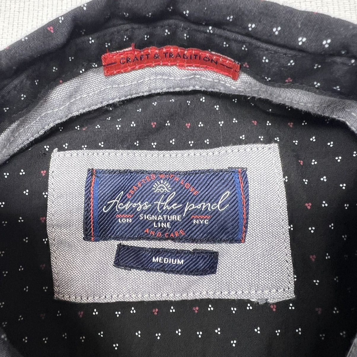 Other Across The Pond Shirt Black Button Up Short Sleeve Print Size US M / EU 48-50 / 2 - 6 Thumbnail