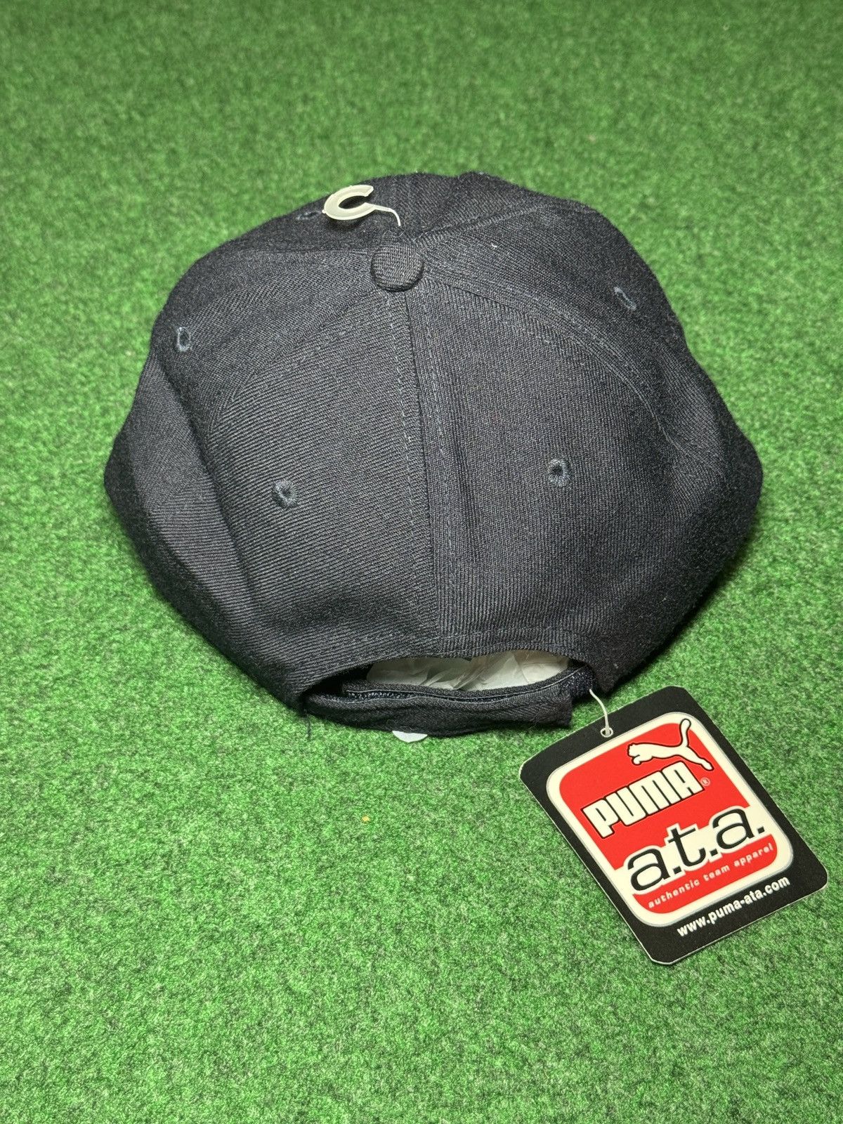 Puma Vtg 90s Cleveland Indians Logo Athletic Wool Strapback Hat Size ONE SIZE - 3 Thumbnail