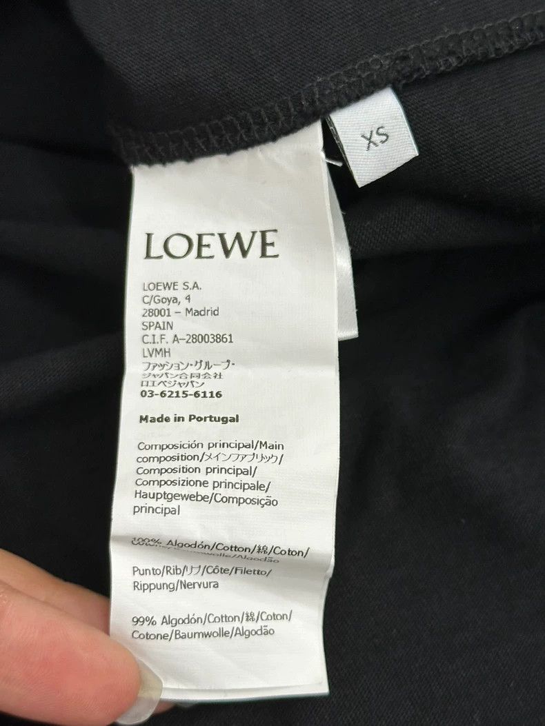 Loewe LOEWE Black letter color embroidered logo short sleeve T-s Size XS / US 0-2 / IT 36-38 - 5 Thumbnail