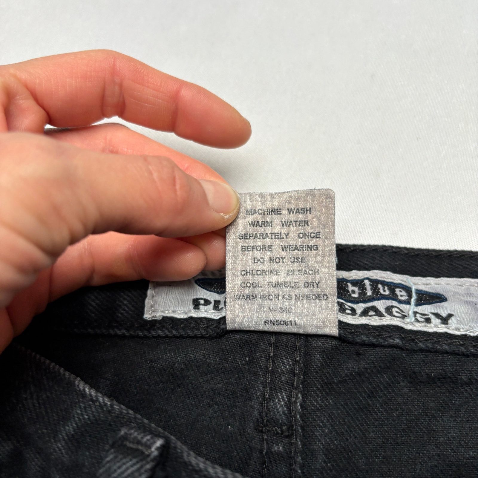 Anchor Blue × Vintage VTG Anchor Blue Pleated Baggy Jeans Men's 28x32 Y2K Skater Size US 28 / EU 44 - 6 Thumbnail