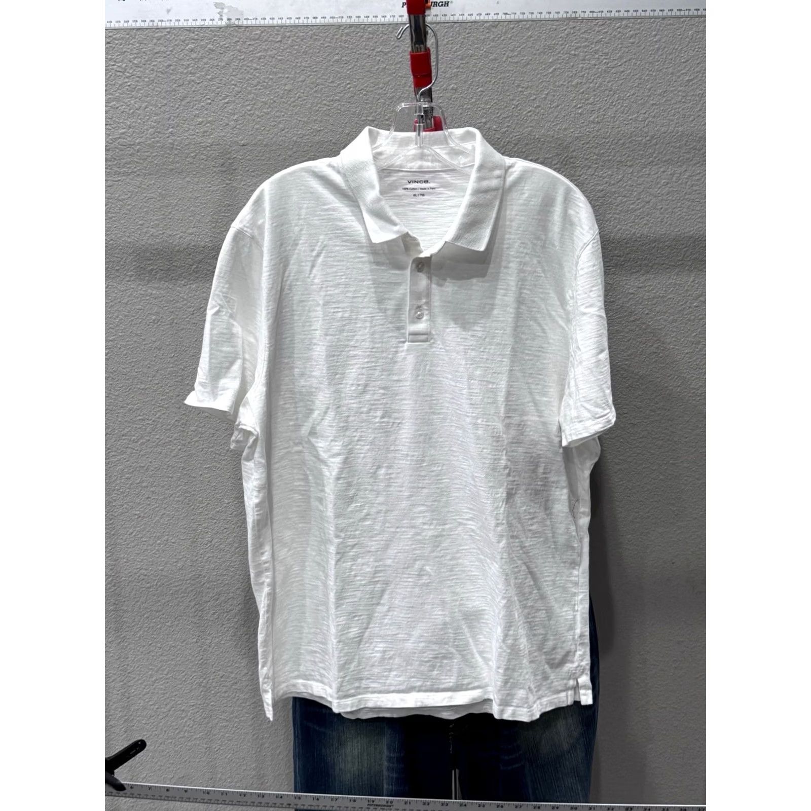 Vince Vince Polo Shirt XL Mens White Ctn Extra Large Size US XL / EU 56 / 4 - 2 Thumbnail