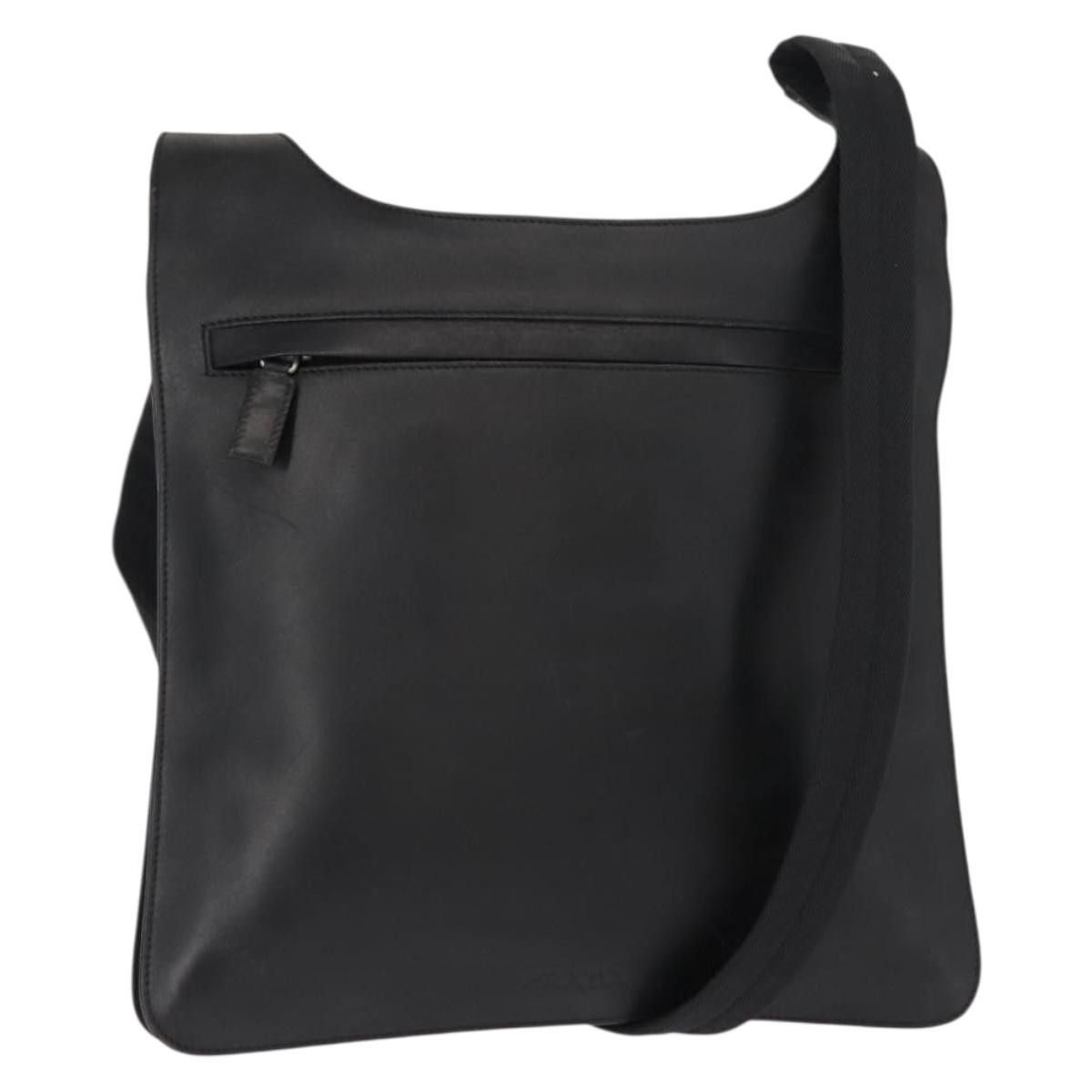 Prada Prada Zip Messenger Bag Saffiano Leather Size ONE SIZE - 1 Thumbnail