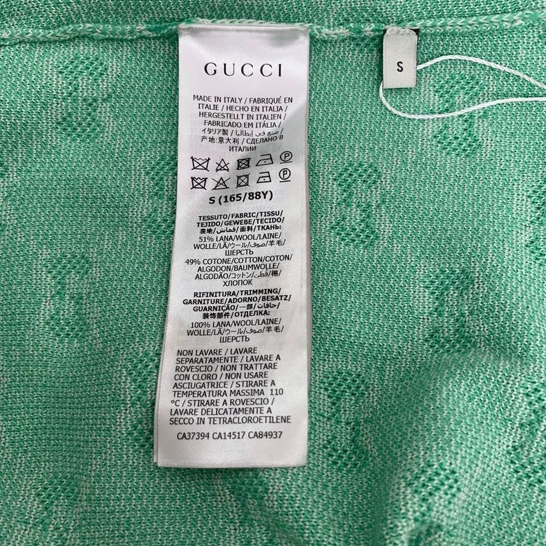 Gucci Gucci Green logo old flower full print round neck wool knit Size US S / EU 44-46 / 1 - 6 Thumbnail