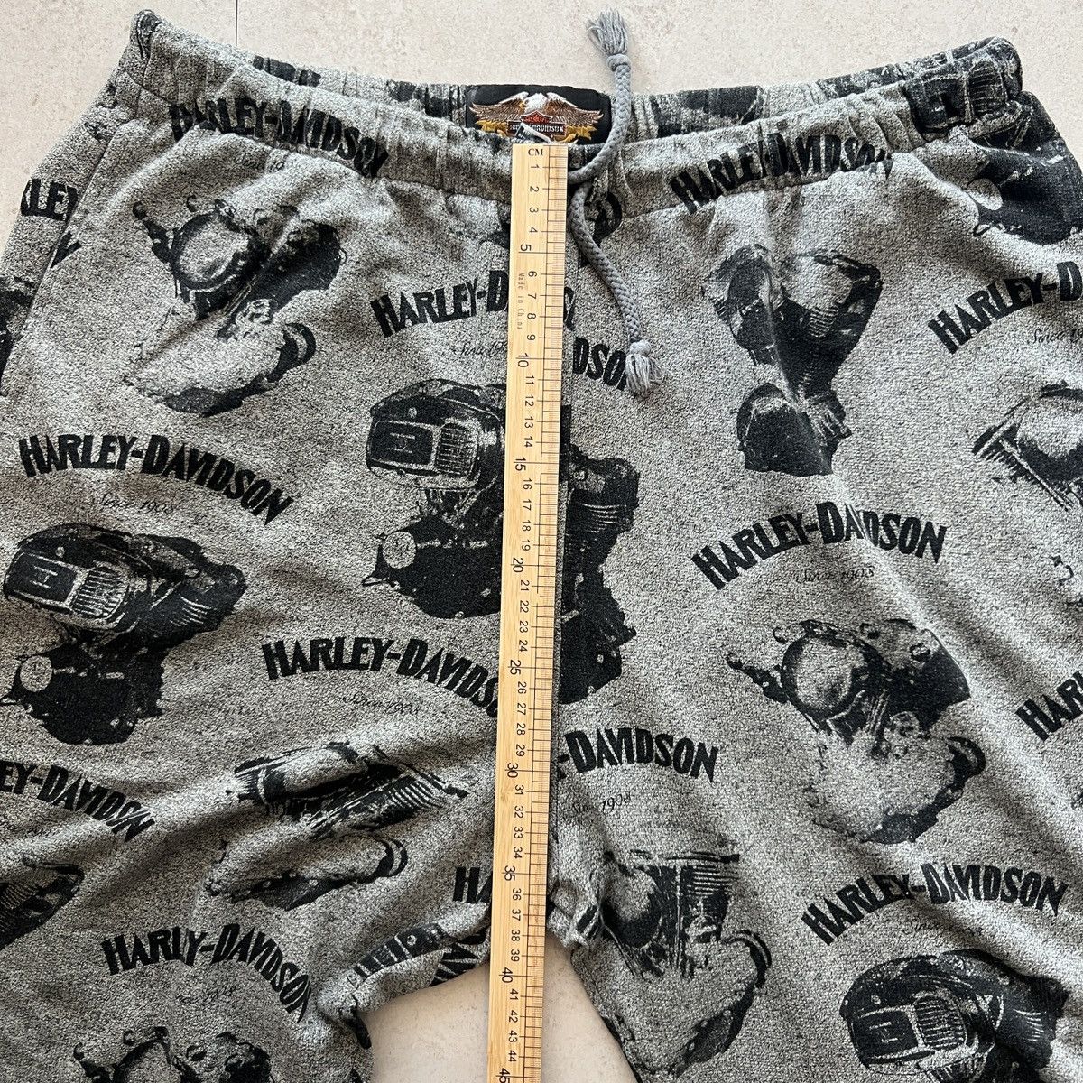 Harley Davidson Vintage 90s Harley Davidson Engine AOP Sweatpants Size US 34 / EU 50 - 7 Thumbnail