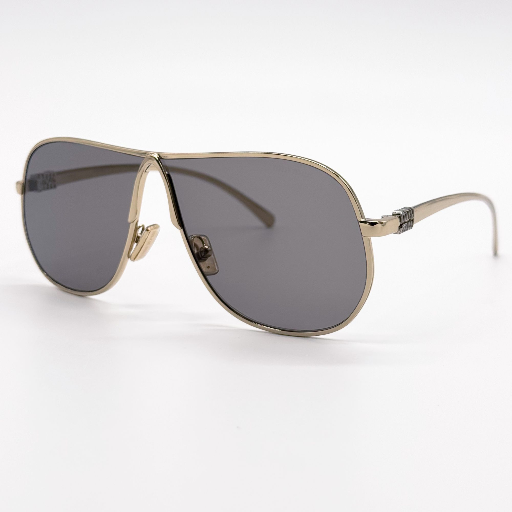 Miu Miu NEW MIU MIU SUNGLASSES MUA56S ZVN80Q GOLD MU A56S, SMU A56 Size ONE SIZE - 2 Thumbnail