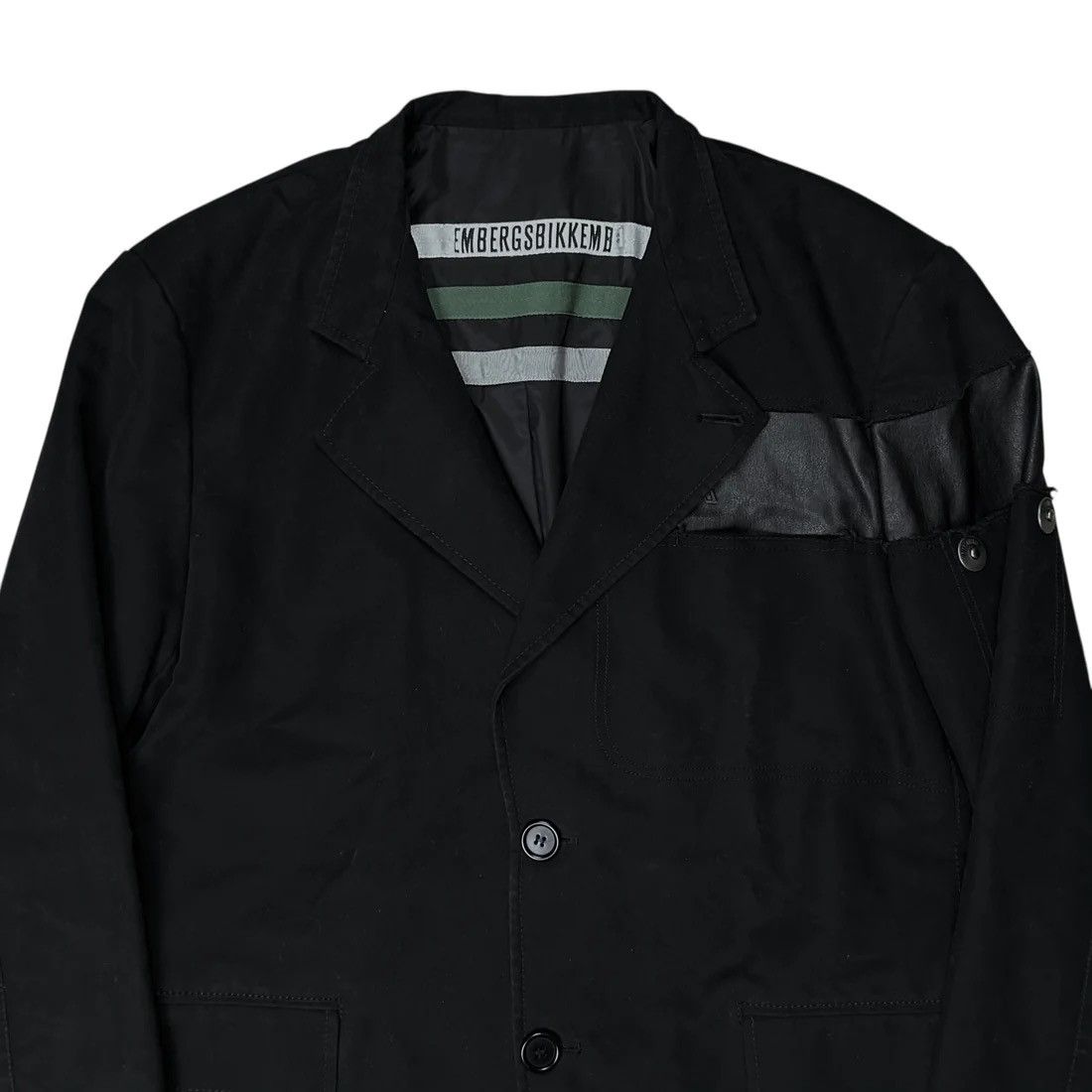 Dirk Bikkembergs Dirk Bikkembergs Leather Applicated Blazer Size US XL / EU 56 / 4 - 4 Thumbnail