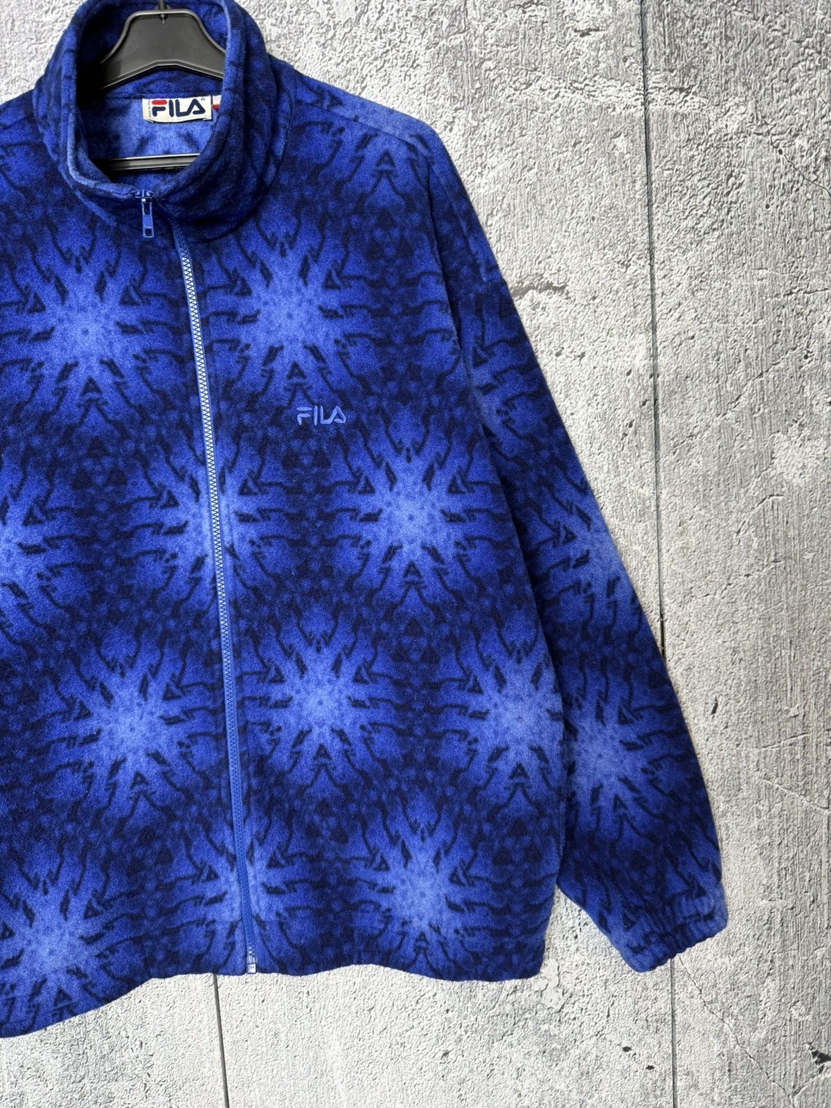 Fila Vintage FILA Abstract Pattern Fleece Jacket Made in Italy Size US L / EU 52-54 / 3 - 4 Thumbnail