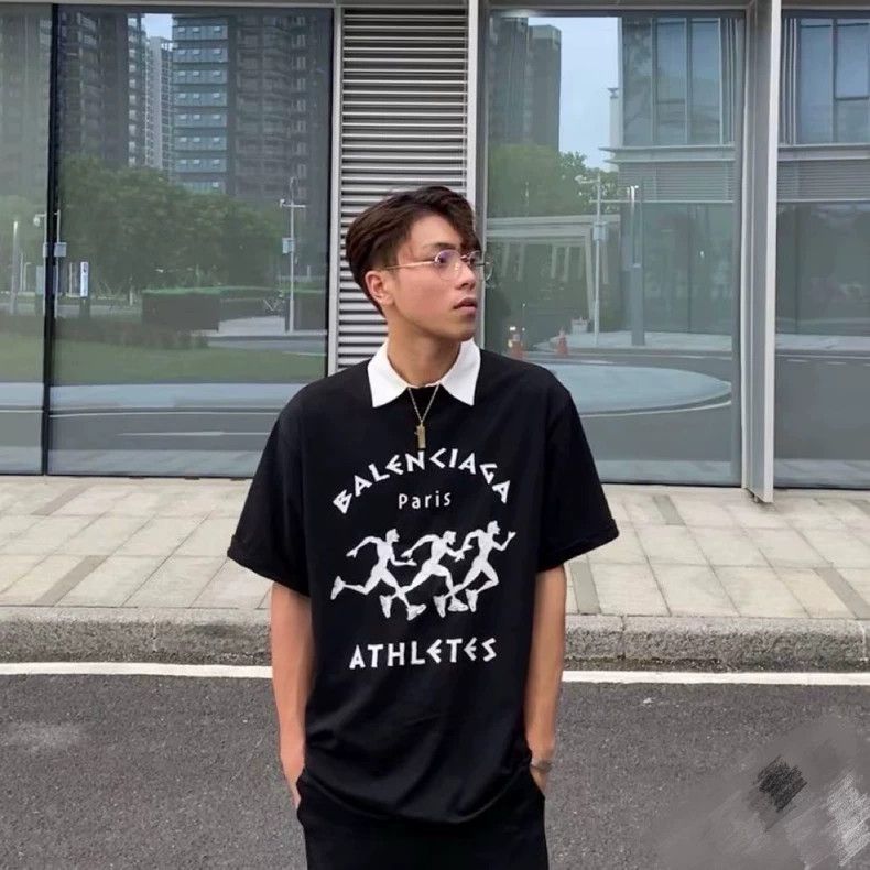 Balenciaga Balenciaga Marathon Running Pattern Letter Printed Casual Size US S / EU 44-46 / 1 - 9 Thumbnail