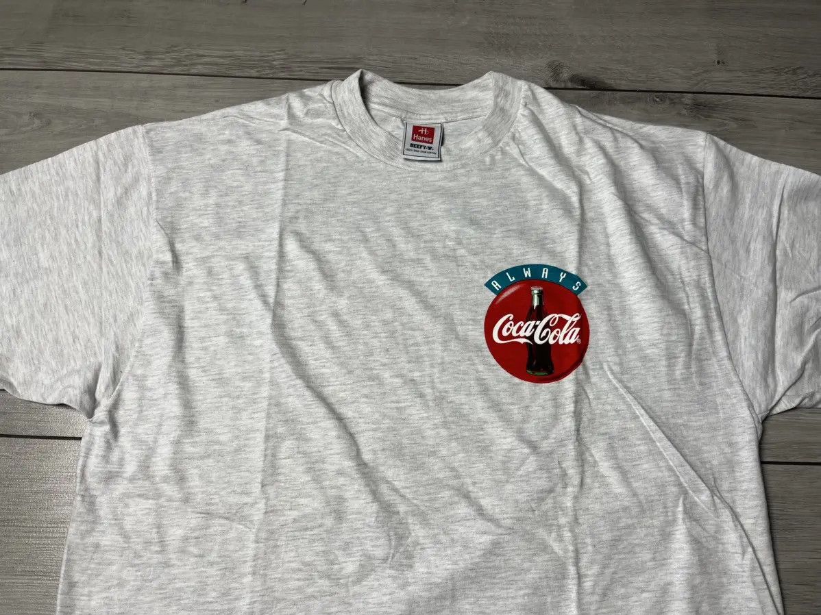 Coca Cola Coca cola T-shirt reverse logo big hanes size XLarge Size US XL / EU 56 / 4 - 3 Thumbnail