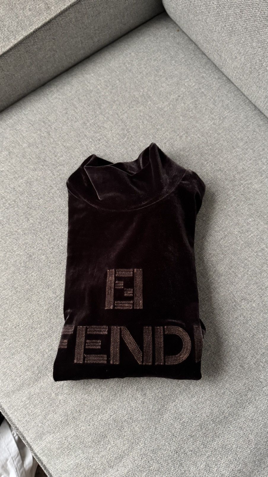 Fendi Vintage Fendi Velvet Turtleneck Size S / US 4 / IT 40 - 13 Thumbnail