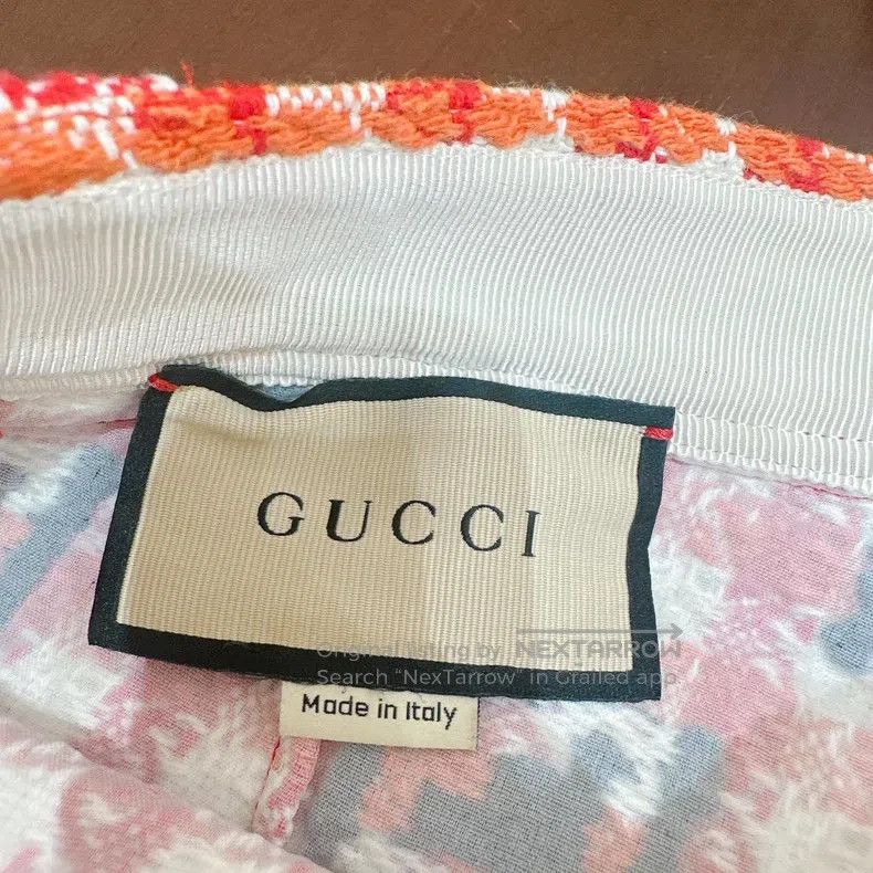 Gucci Gucci Red and white plaid full logo small fragrant style s Size 26" / US 2 / IT 38 - 5 Thumbnail